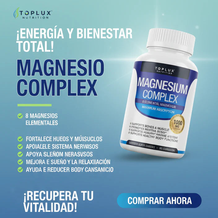 Magnesio Complex ™ l Complejo de magnesio 8 en 1