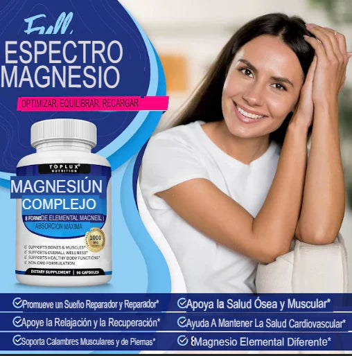 Magnesio Complex ™ l Complejo de magnesio 8 en 1